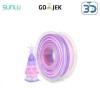 SUNLU 3D Printer Filament Silk PLA+ Rainbow Multi Color Neat Winding